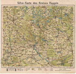 Silva-Karte des Kreises Ruppin