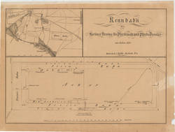 Rennbahn des Berliner Vereins für Pferdezucht und Pferde-Dressur im Jahre 1834.;