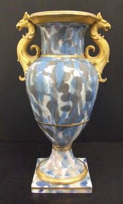 Amphoren-Vase, dreifarbig glasiert