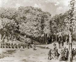 Kunstreproduktion: "Parc de la ville à Pontoise"' von Camille Pissarro, 1873