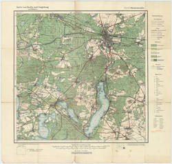 Karte von Berlin und Umgebung in 12 Blättern. Blatt XII Fürstenwalde.