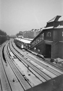 S-Bahn im Winter, Bahnhof Witzleben