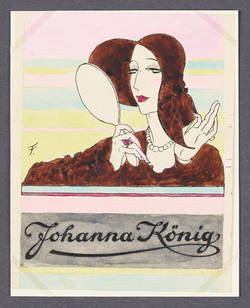 Modezeichnung: "Einladungskarte Johanna König"