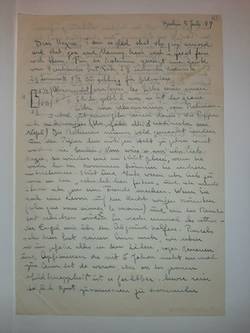 Brief von Jeanne Mammen an Max Delbrück, 5. Juli 49;