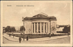 Postkarte Berlin. Bülowplatz mit Volksbühne