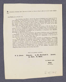 Protokoll der Konferenz der Schützen-Gilde zu Berlin vom 14. November 1848