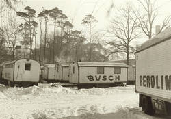 Winterpause beim Staatszirkus der DDR in Hoppegarten (Winterquartier)
