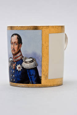 Tasse mit Porträtmalerei, König Friedrich Wilhelm III. von Preußen