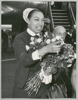 o.T., Josephine Baker. Ankunft am Flughafen Tempelhof