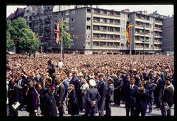 Kennedy in Berlin/große Menschenmenge