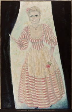Porträt Rotraut Richter, in der Rolle der Wilhelmine in „Hunderttausend Taler“, Posse von David Kalisch;