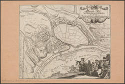 Belagerungsplan von Namur 1692;