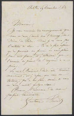 Gustave Adolphe Thuret, Brief