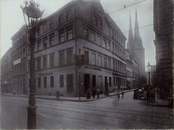 Spandauer Straße, Ecke Probststraße (mit Blick in diese)