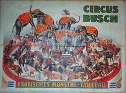 Circus Busch. Exotisches Monstre-Tableau