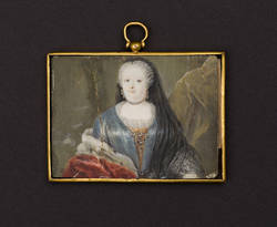 Porträtminiatur der Witwe Sophie Dorothea, Gemahlin von König Friedrich Wilhelm I. von Preussen;