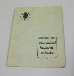 Broschüre "Schwarzkopf Dauerwell-Kalender"