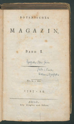 Botanisches Magazin Bd 4, 10.-12. Stück;