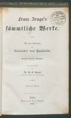Franz Arago's sämmtliche Werke...
10. Bd