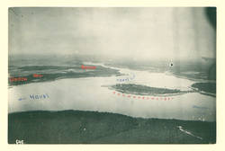 Luftaufnahme Havel mit Schwanenwerder, Neu Cladow und Gatow, rechts Wannsee