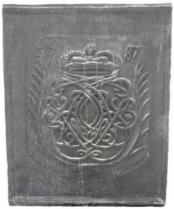 Ofenplatte mit den Initialen des Großen Kurfürsten, 1687;