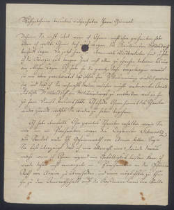 Friedrich Wilhelm III., Brief