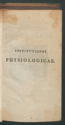 D. Jo. Frid. Blumenbachii Institutiones physiologicae. - Ed. quarta auctior et emendatior.