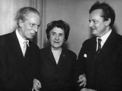Boris Blacher, Frida Leider und Gottfried von Einem