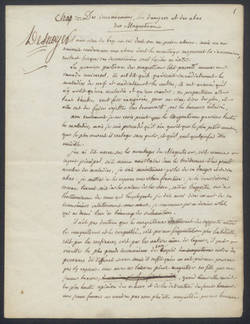 Antoine Laurent de Jussieu, Manuskript