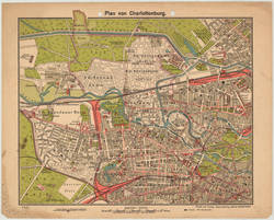 Plan von Charlottenburg