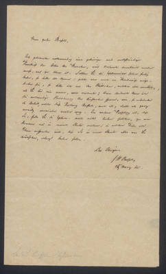 Friedrich Wilhelm Bessel, Brief