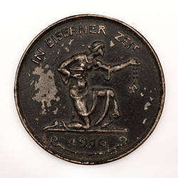 In Eiserner Zeit - Medaille für Edelmetallspender im Ersten Weltkrieg;