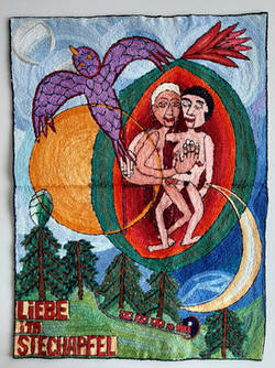 Stickbild "Liebe im Stechapfel", 1995