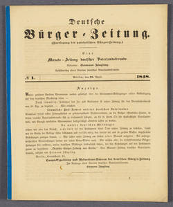 Deutsche Bürger-Zeitung - No. 1