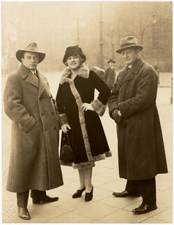 Claire Dux mit Erich Kleiber und Arthur Hirsch