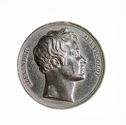 Medaille Alexander von Humboldt auf den Vorlesungszyklus in der Singakademie.;