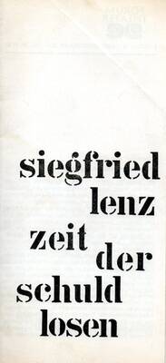 Siegfried Lenz: Zeit der Schuldlosen