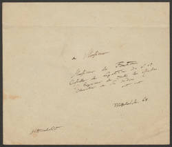Briefumschlag von Alexander von Humboldt an Ms. de Fonton;