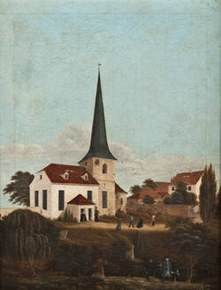 Ansicht der Dorfkirche von Flemmingen