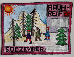 Weihnachtsbild 5. Dezember "Rauhreif", 1963