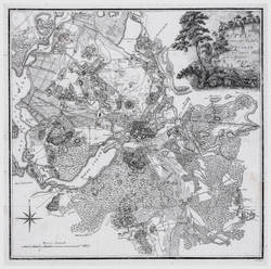 Plan von der Insel Potsdam und deren Stadtgebiet