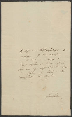 Alexander von Humboldt an Johann Karl Philipp Spener;