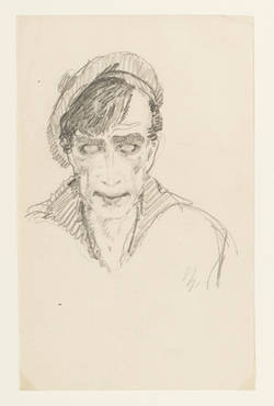 Portraitzeichnung: "Conrad Veidt als Seemann"