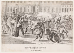 " Der Schloßplatz zu Berlin am 19. März 1848 "