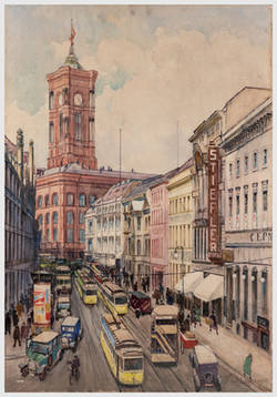 Spandauer Straße mit Rathaus