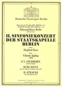 II. Sinfoniekonzert der Staatskapelle Berlin;