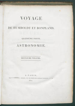 Voyage de Humboldt et Bonpland
4.P.Astronomie,2:Recueil...;