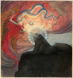 Sphinx und Chimäre (2. Fassung), um 1910-1914