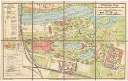 Offizieller Plan der Berliner Gewerbe-Ausstellung 1896 im Auftrage des Arbeitsausschuss...;
