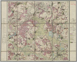Karte von Berlin und Umgebung in 12 Blättern. Blatt X Zossen.